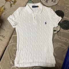 Polo Ralph Lauren ケーブルニット ポロシャツ M ホワイトのサムネイル