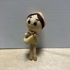 E-壁 泣き顔ドール 昭和レトロ ファンシー 涙目 布製 ミニ人形 アンティーク