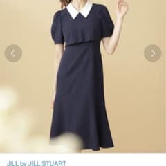 美品　ジルバイジルスチュアート　レイヤード風襟付きワンピースのサムネイル