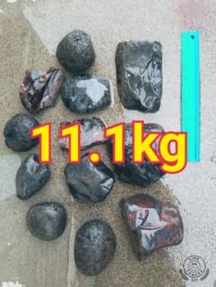 黒曜石(サイズ大)11.1kg 指定なし十勝石 紅十勝石 玲瓏石パワストーン原石のサムネイル