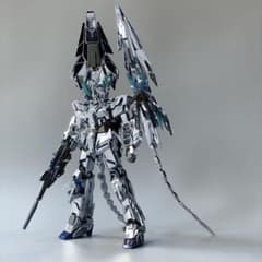 MG ユニコーンガンダム3号機　フェネクス　シルバーメッキ仕様　海外製プラモデル MG ユニコーンガンダム3号機 フェネクス シルバーメッキ仕様 - メルカリ