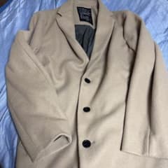 RAGEBLUE AIR WOOLY チェスターコート ベージュ Lのサムネイル