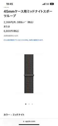 Apple Watch 純正 41mmケース用スポーツループのサムネイル