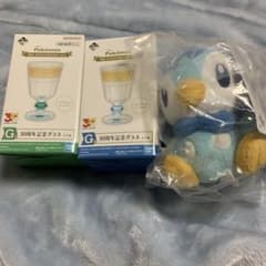 ノ*す様 一番くじ ポケモン 30周年記念グラス 2個セット ポッチャマ ぬいぐのサムネイル