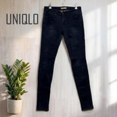 ユニクロ UNIQLO ウルトラストレッチジーンズ　スキニー 細見え ネイビー