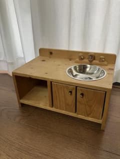 木製ミニキッチン シンク付きのサムネイル