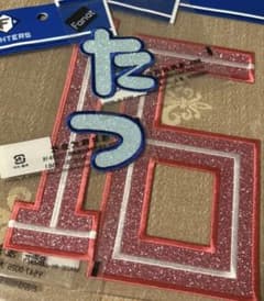 日本ハムファイターズ エスコン限定 グリッターワッペン 達孝太投手