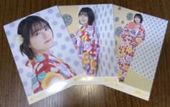 乃木坂46 生写真 清宮レイ 2022 浴衣 3種コンプのサムネイル