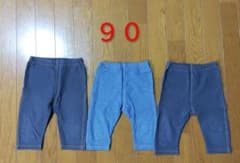 Thumbnail of 美品UNIQLO ベビー レギンス 90cm 3枚セット　デニムライク　７分丈