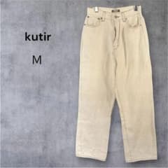 kutir クティール デニム パンツ アイボリー 生成り M ステッチのサムネイル