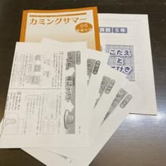 塾用教材】小5夏期講習テキスト（カミングサマー） - メルカリ