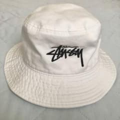 STUSSY ステューシー バケットハット 白のサムネイル