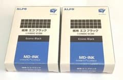 未開封】ALPS マイクロドライインク 紙用 エコブラック 2個セット