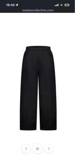公式売り切れ‼️sweatscollctiveブラック スウェットパンツのサムネイル