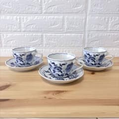 ブルーダニューブ カップ&ソーサー 3客セット 青花 玉ねぎ柄 - メルカリ