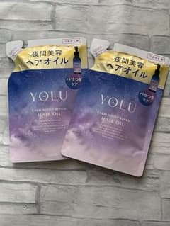 Thumbnail of YOLU カームナイトリペアヘアオイル　詰め替え用　２個セット　パサつきケア