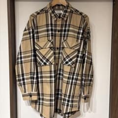 monkey time ベージュチェックネルシャツ(厚手)のサムネイル