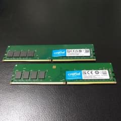 ほぼ未使用 Crucial DDR4 8GB(4GBx2枚) メモリ 使用2日 - メルカリ