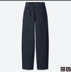 ユニクロ UNIQLO ワイドフィットカーブジーンズ　66センチ　　26のサムネイル