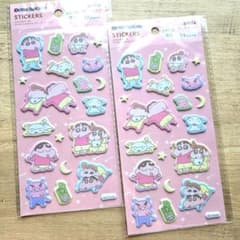 Crayon Shin-chan Fluffy Stickers (Set of 2)