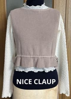 NICE CLAUP シアートップス　（ベストのオマケ付き）のサムネイル