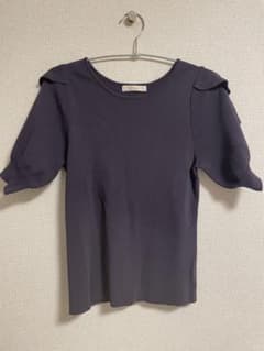 PROPORTION BODY DRESSING 半袖ニット ダークグレーのサムネイル