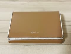 Agnes b. アニエスベー ベージュ 二つ折り財布 がま口 20-q8315_1.jpg