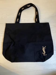【ふわもふさん専用】YSL 黒トートバッグ ピンク内側 - 4