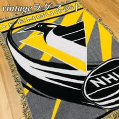 希少】NHL ピッツバーグ・ペンギンズ ラグマット タペストリーアイス