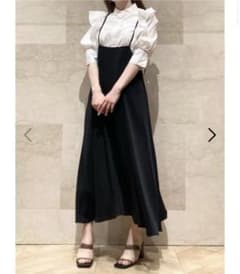 今季完売  BLK  サスペンダースカートのサムネイル