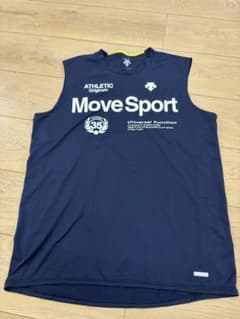DESCENTE Move Sport ノースリーブシャツ ネイビーのサムネイル