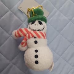 ナイトメア ビフォア クリスマス　スノーマン　ぬいぐるみキーチェーン