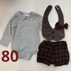 エプロン　ブルマ　ロンパース　セット　80cm フォーマル　男の子　女の子のサムネイル