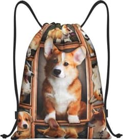 LONGYULI] ジムサック リュック ナップサック コーギー犬 - メルカリ