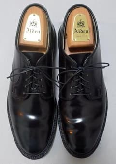 美品 Alden 2937F アンライニング コードバン プレーントゥ 8D