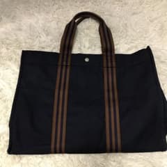 HERMES エルメス フールトゥトートmm ネイビーブラウンのサムネイル