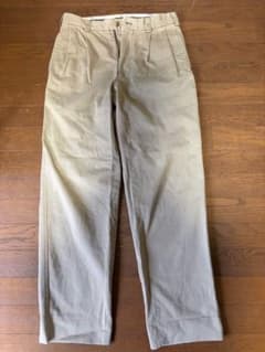 L.L.Bean チノパン ベージュ W30 ツータック ストレート 古着のサムネイル