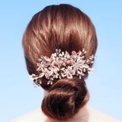 ヘッドドレス 髪飾り ウェディング　ブライダル　ヘアアクセサリー　ラインストーンのサムネイル