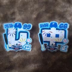 ALLSTAR GAME 記念バッジ レイエス、万波のサムネイル
