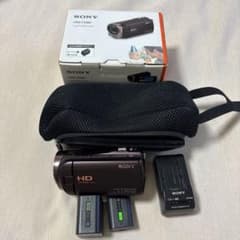 SONY HDR-CX480 ビデオカメラ 本体 予備バッテリー付き - メルカリ