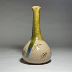 ◇瀬戸の名陶【加藤春丹】作 古瀬戸花瓶 伝世 江戸時代 茶道具