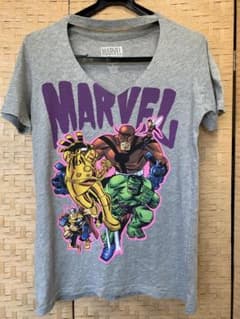 アメリカ購入MARVEL プリントTシャツ グレー Mのサムネイル
