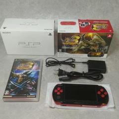 PlayStation Portable - 新品同様　完全無傷　PSP-3000 新米ハンターズパック　ブラックレッド PSP-3000 本体 新米ハンターズパック ブラック/レッド ジャンク