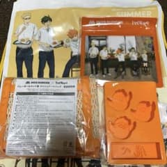 모스 버거 하이큐 콜라보 굿즈 토트 실리콘 냉감 수건 비매품