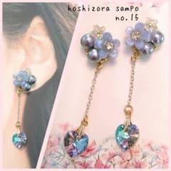 ✴no.15✴ ハンドメイドピアス・イヤリング - メルカリ