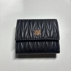 三つ折り財布 【ブラック】BLACKのサムネイル