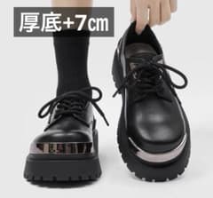 y2k +7cm platform metal plate shoes 厚底 - メルカリ