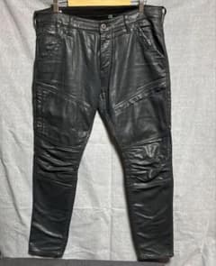 G-STAR RAW コーティングデニムW38 バイカー RACKAM swag - メルカリ