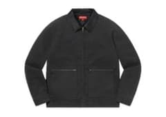 Supreme Leather Collar Work Jacket Blackのサムネイル