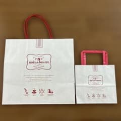 noix de beurre ショップ袋 紙袋 2枚セット